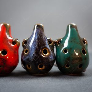 Ocarina Piriforme de Cerámica